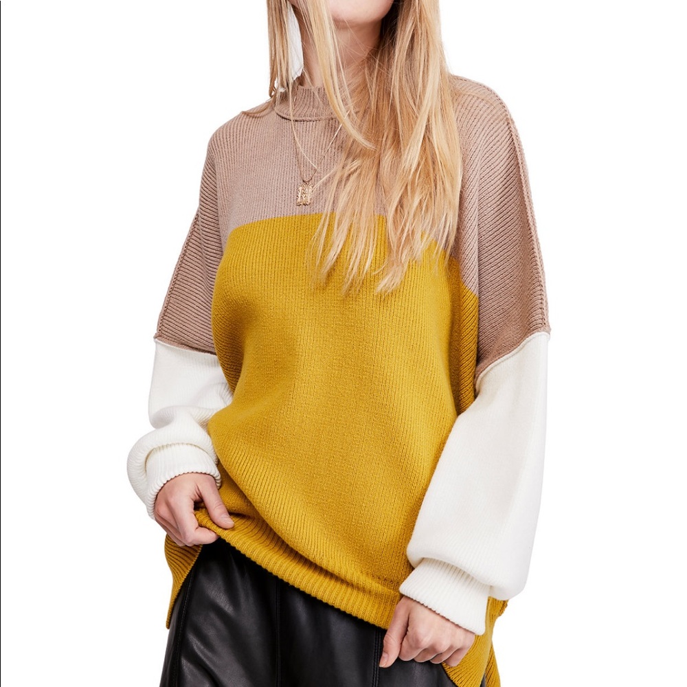 Easy street color block tunic